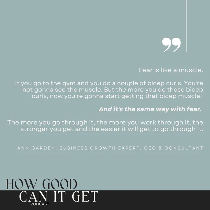 Ann carden Interviewed on How Good Can It Get?