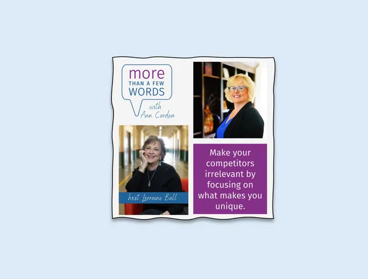 Featured Guest On: More than a Few Words with Lorraine Ball